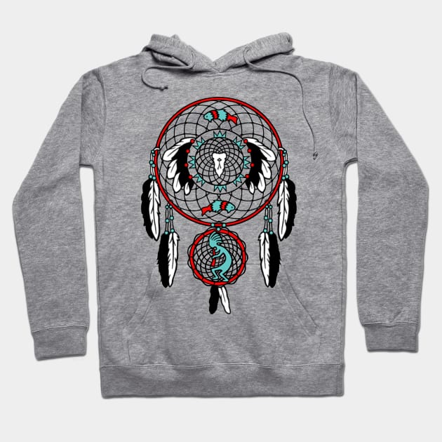 Kokopelli Dreamcatcher Hoodie by Izmet